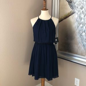 Beautiful Brand New Navy Summer Sleeveless Dress